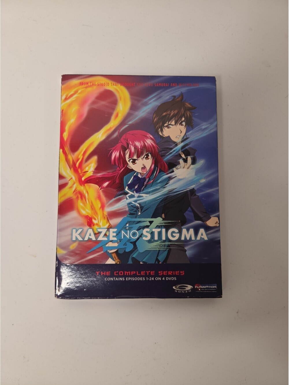 FUNimation Kaze No Stigma Complete Series 4 DVD Box Set 24 Episodes